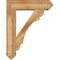 Ekena Millwork Olympic Arts and Crafts Rough Sawn Bracket w/ Offset Brace, Western Red Cedar, 8"W x 30"D x 38"H BKT0806X30X38OLY03RWR - alternate 4